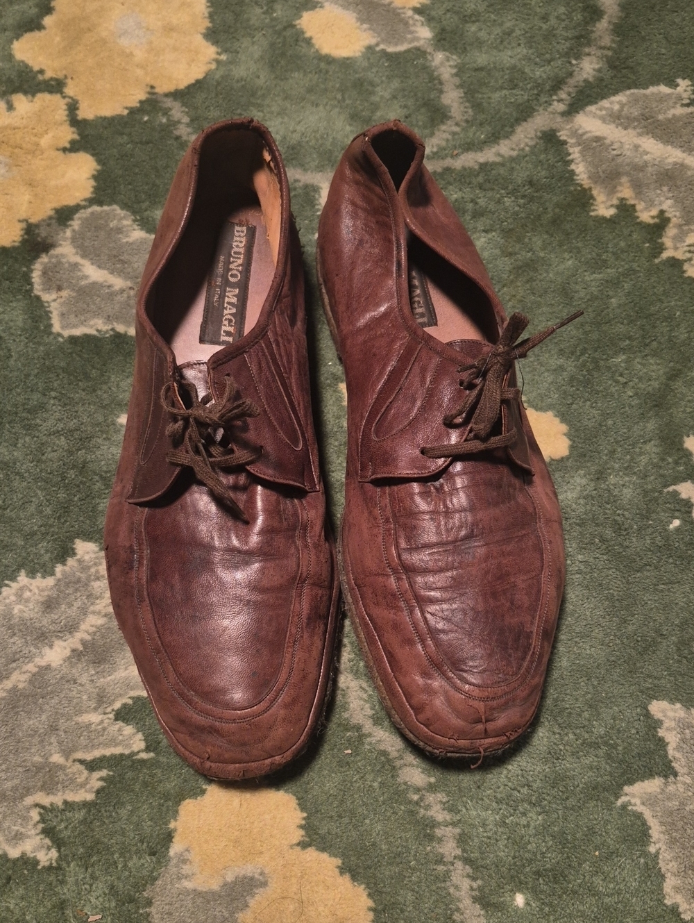 Bruno Magli Men's Brown Leather Chukka Boots